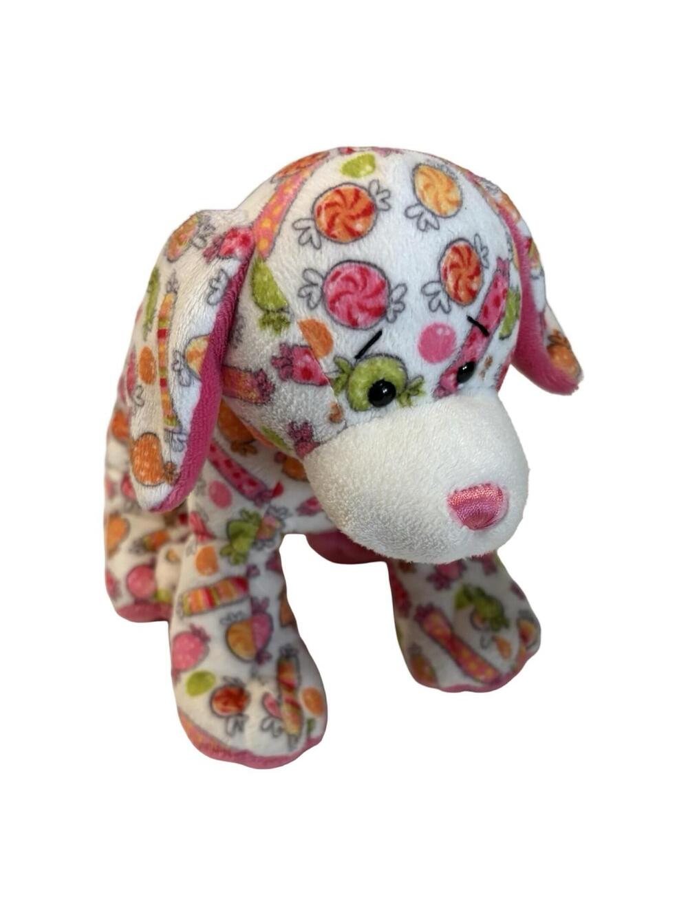 Webkinz Delightz Candy Pup No Code Stuffed Animal Plush Toy GANZ HM5114 Used